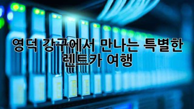 영덕 강구에서 만나는 특별한 렌트카 여행 🚗💨